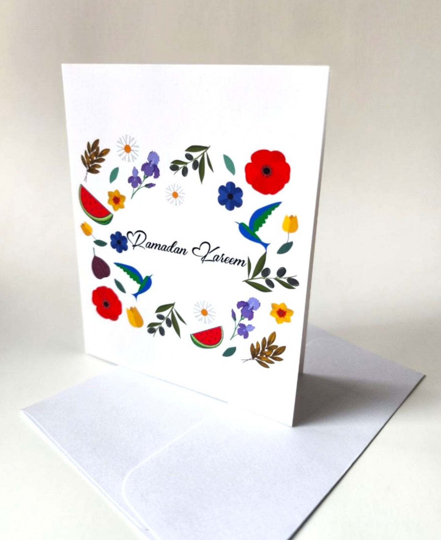 Postcard in paper