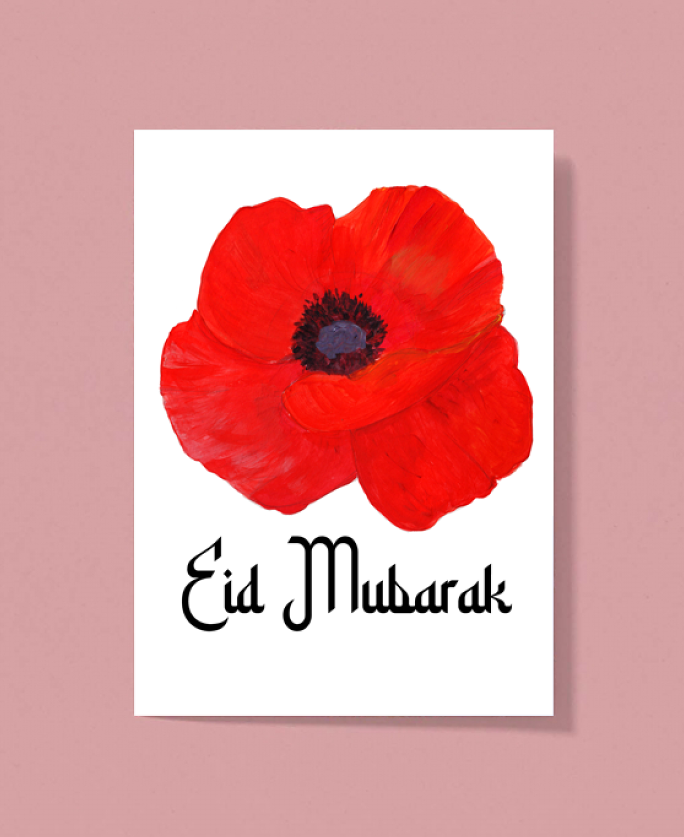 Postcard in paper