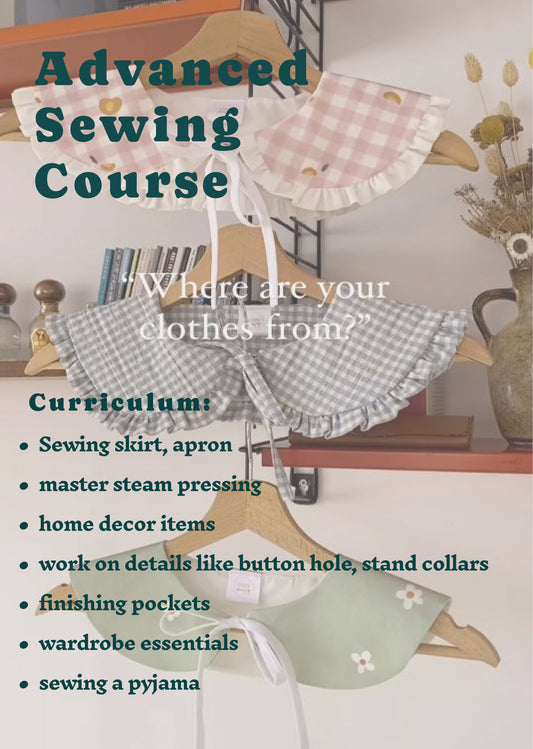 Advanced Sewing Course for Adults, 8 lessons (offline)